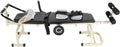 Lumbar Traction Bed, Folding Massage Bed, Back Stretcher Traction Spinal Decompression Devices Therapy Massage Table for Cervical Spine Body Stretching