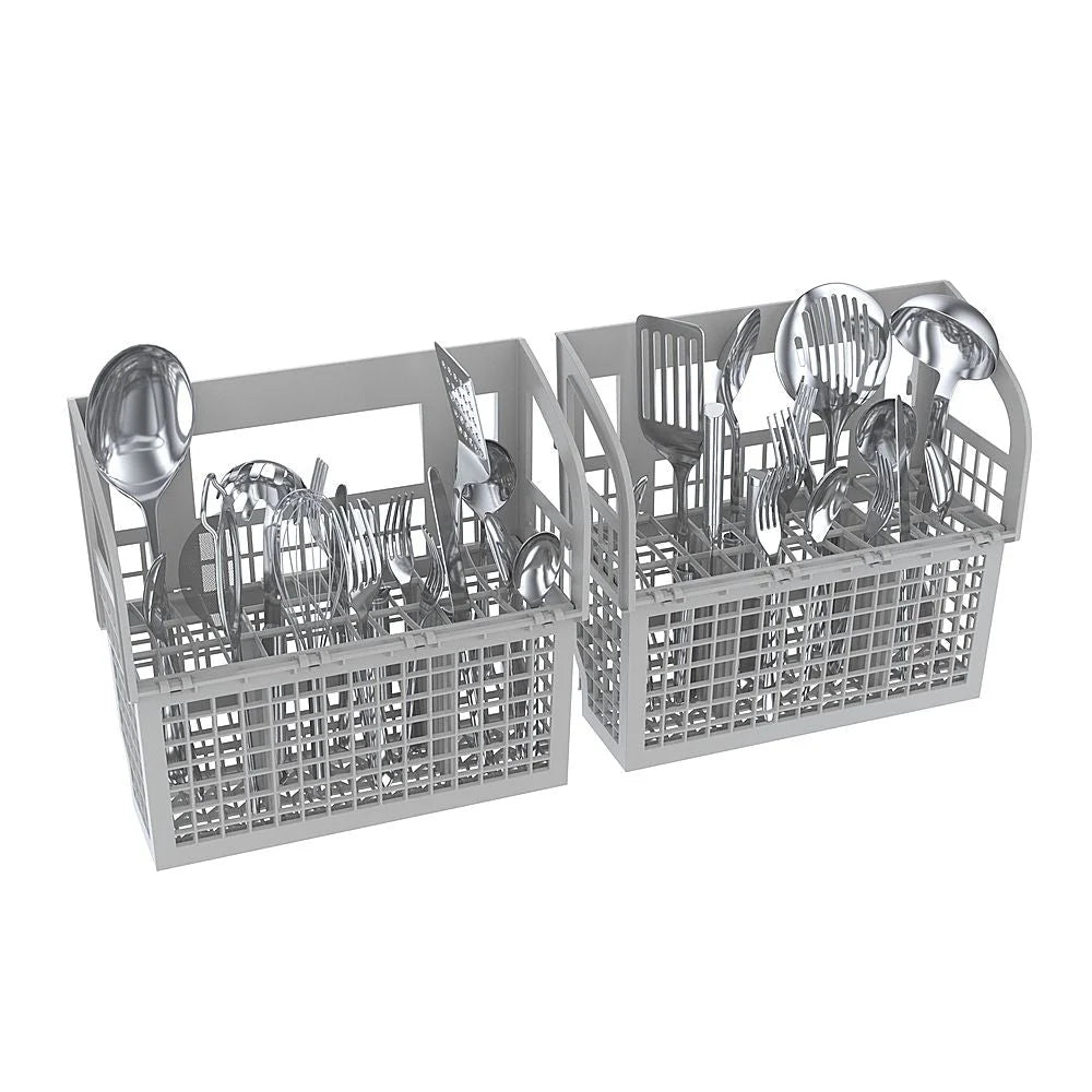 Bosch - 100 Series 24 Front Control Tall Tub Built-In Dishwasher with Stainless-Steel Tub - Stainless steel