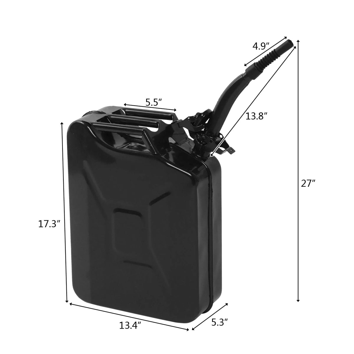 Iron 20L 0.6Mm American Oil Drum Black