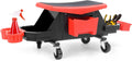 Mechanic Stool, 300 LBS Garage Stool on Wheels, Heavy Duty Rolling Mechanics Seat, Rolling Stools Seat with Wheels for Automotive Auto Repair, Shop