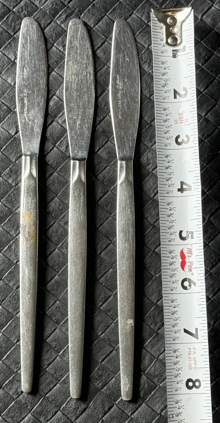 Japan Stainless Steel Flatware 32 Assorted Piece Set Vtg 1960s