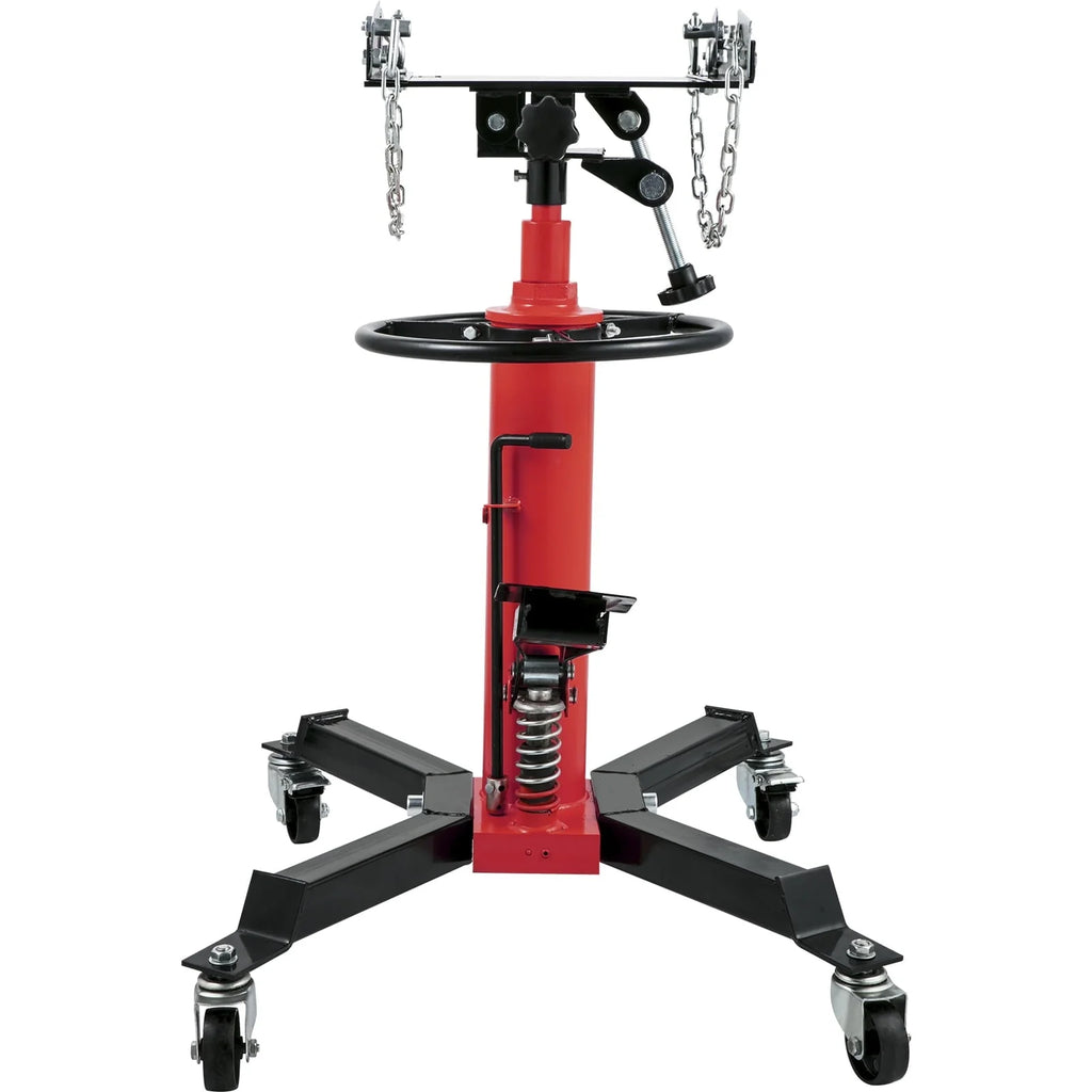 BENTISM Transmission Jack 1100 lbs 2-Stage Hydraulic High Lift Vertical Telescopic,Red