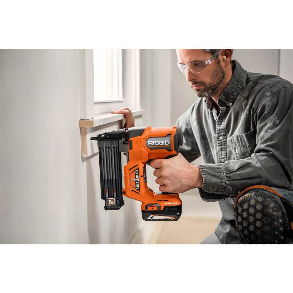 18V Brushless Cordless 18-Gauge 2-1/8 in. Brad Nailer w/ Brushless 16-Gauge 2-1/2 in Straight Finish Nailer (Tools Only) R09891B-R09892B