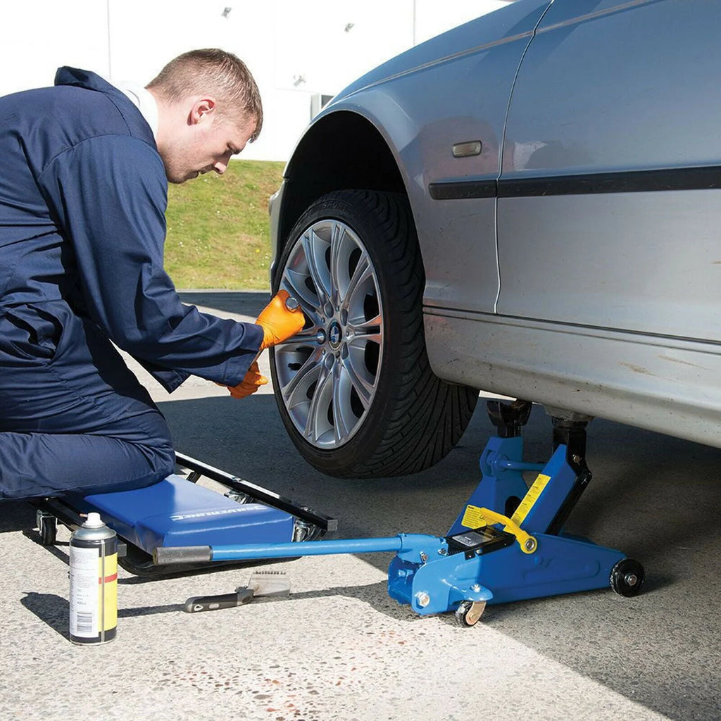 Bowoshen 2 Ton 2T 2000kg Heavy Duty Car Van 4x4 Hydraulic Floor Trolley Jack in CASE