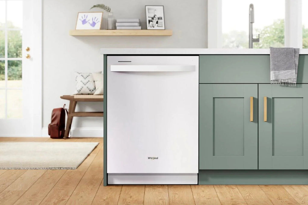 Whirlpool - 24 Top Control Built-In Dishwasher with Stainless Steel Tub, Large Capacity, 3rd Rack, 47 dBA - White