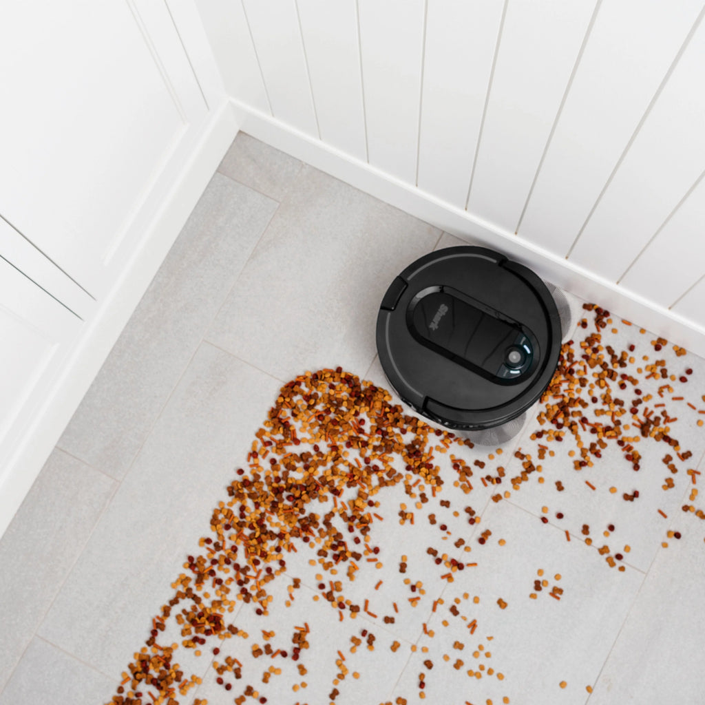 Shark - IQ Robot Self-Empty XL RV1001AE, Wi-Fi Connected, Robot Vacuum with Self-Cleaning Brushroll - Black