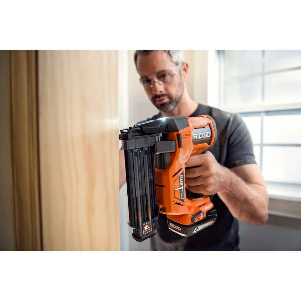 18V Brushless Cordless 18-Gauge 2-1/8 in. Brad Nailer w/ Brushless 16-Gauge 2-1/2 in Straight Finish Nailer (Tools Only) R09891B-R09892B