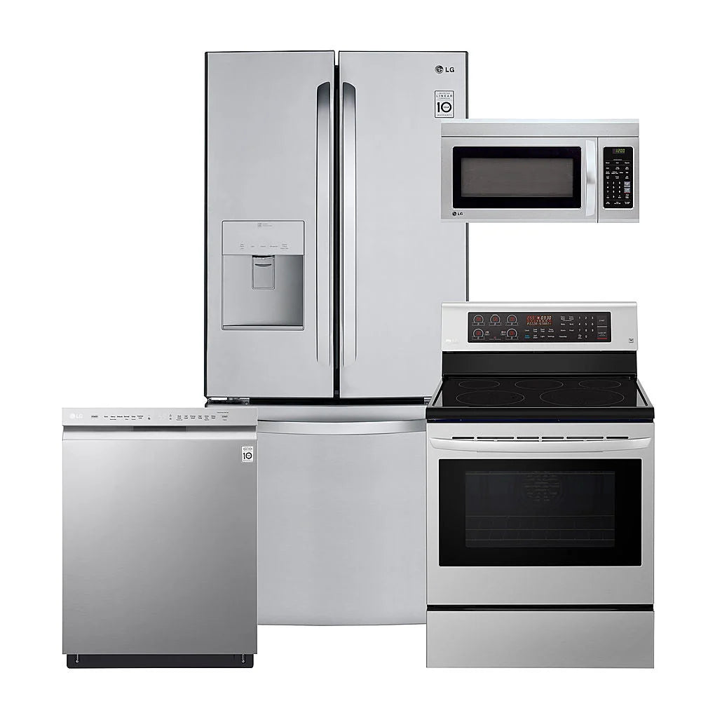 LG - 24 Front-Control Built-In Dishwasher with Stainless Steel Tub, QuadWash, 48 dBa - Stainless steel