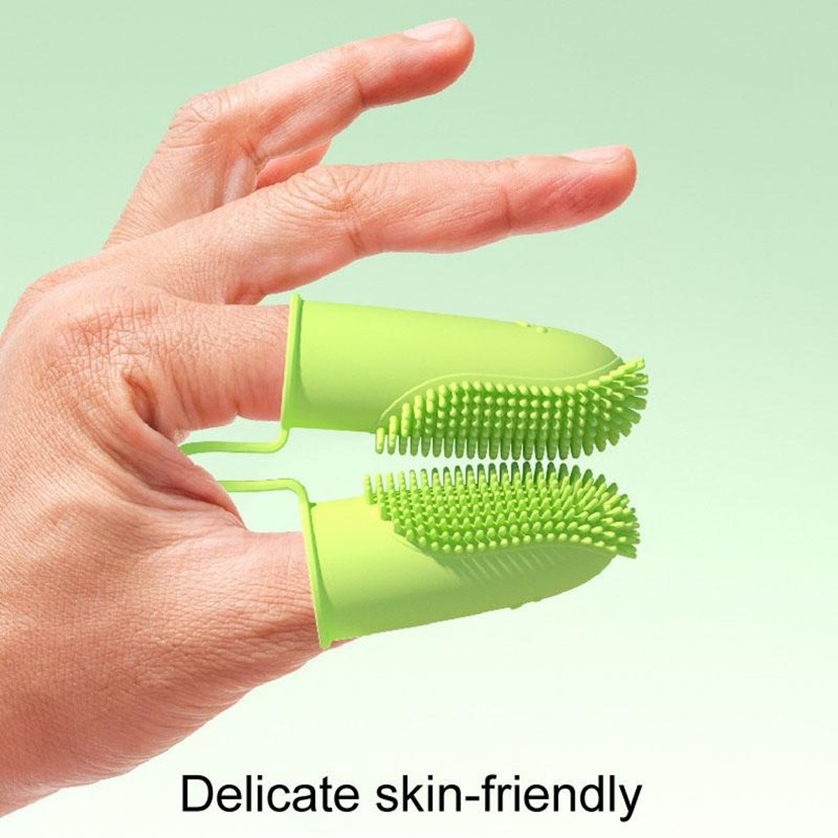 Finger Toothbrush for Dogs and Cats with Dual Design and 800  Bristles