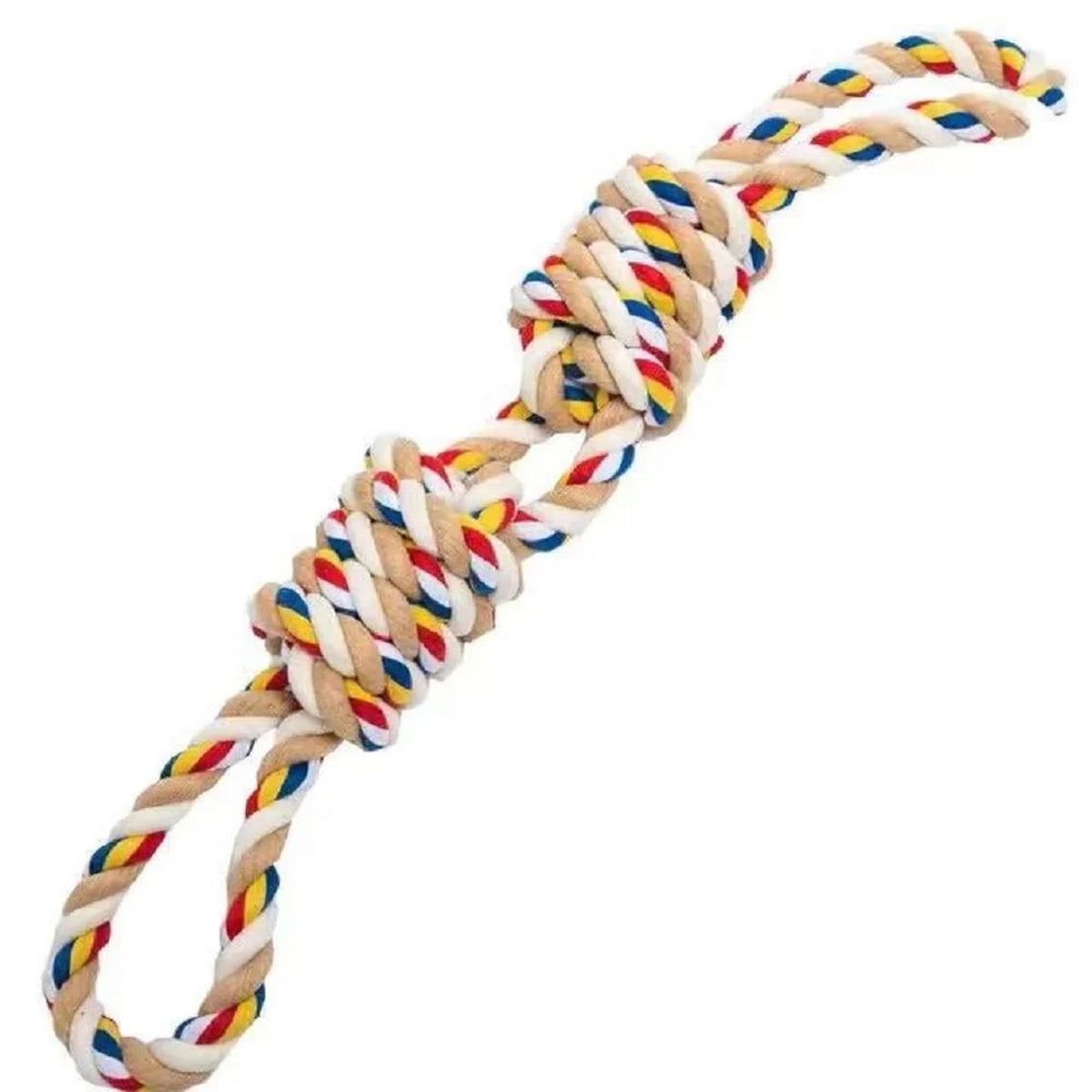 Cotton Rope Dog Toy with Twisted Fibers and Dental Cleaning Action for Medium Large  Dogs
