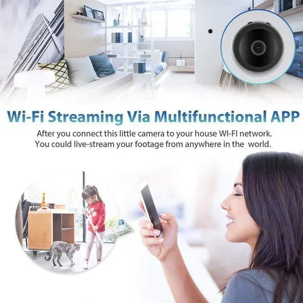 Compact 1080p Magnetic WiFi Mini Security Camera