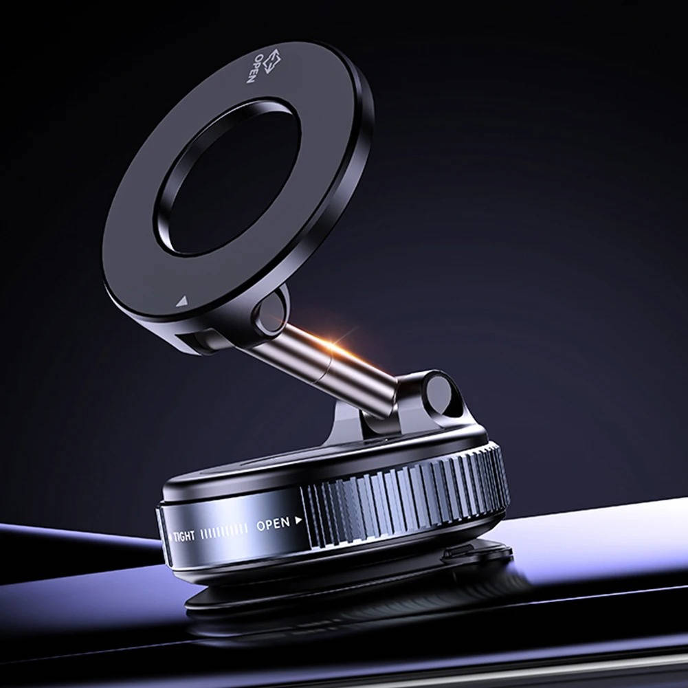 Car Phone Mount with Magnetic Snap and 360° Rotating Arm for All  Devices