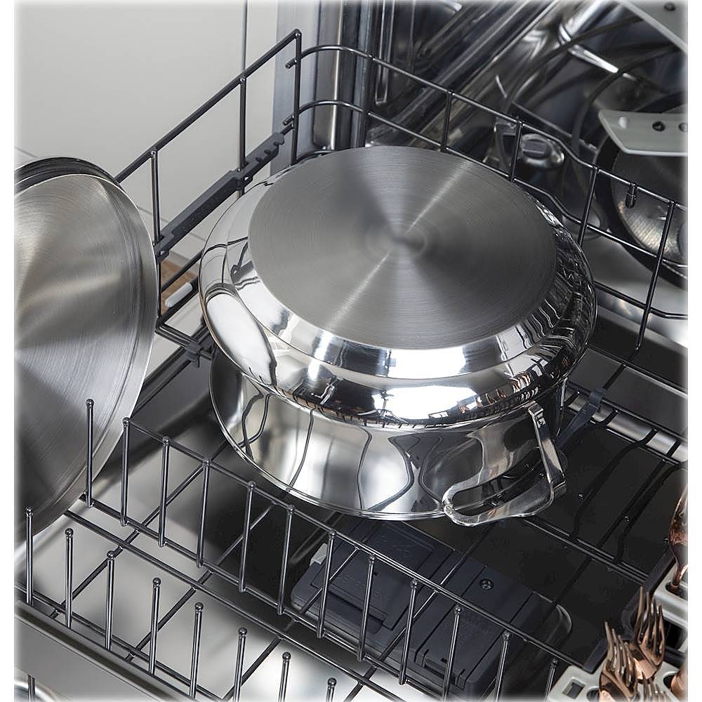 Café - 24 Top Control Tall Tub Built-In Dishwasher with Stainless Steel Tub - Matte white
