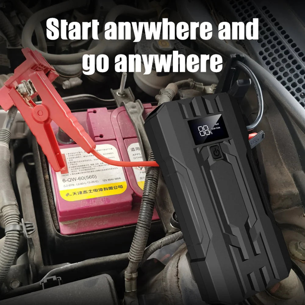 DFITO Portable 30000mAh Car Jump Starter, Car Emergency Starter Power for 12 Volt Automotive Batteries, Jump Box Power Pack with USB Charge and Flashlight