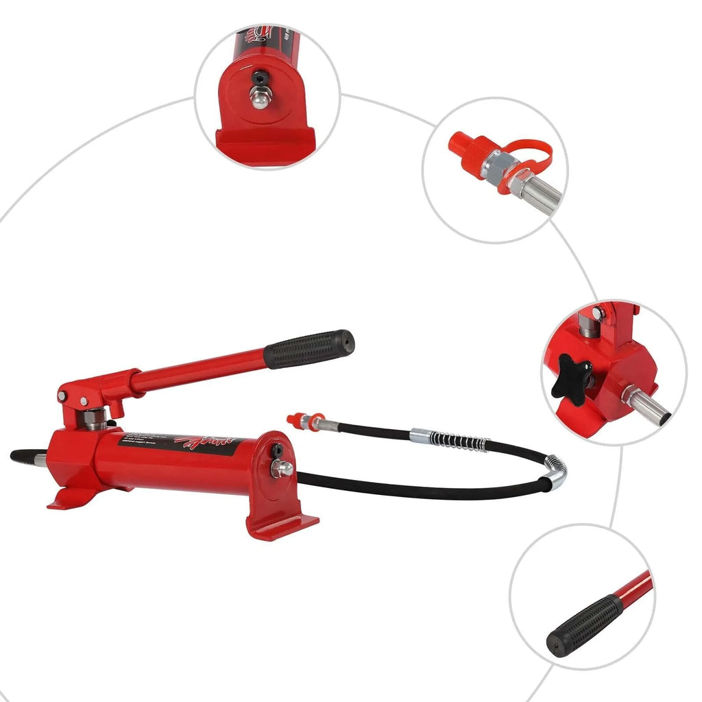 Replacement 4 Ton Hydraulic Jack Hand Pump Ram For Porta Power Body Shop Tool