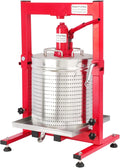 7.93 Gallon / 30L Mosakar Hydraulic Fruit Press. 3 Ton Pressure. Parts contact with Juice are AISI 304 Stainless Steel. Home Use Grape Apple Wine Cider Juice Press