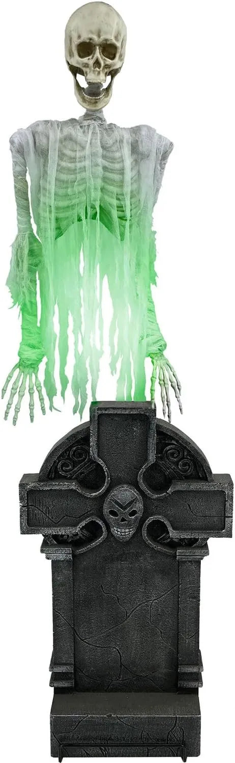 Haunted Hill Farm 7-Ft Animatronic Soul Harvester by Tekky, Halloween Animatronic, Spooky Prop & Party Decoration, Indoor & Covered Outdoor Creepy Witch Decor Motion-Activated Lights & Sound, LifeSize
