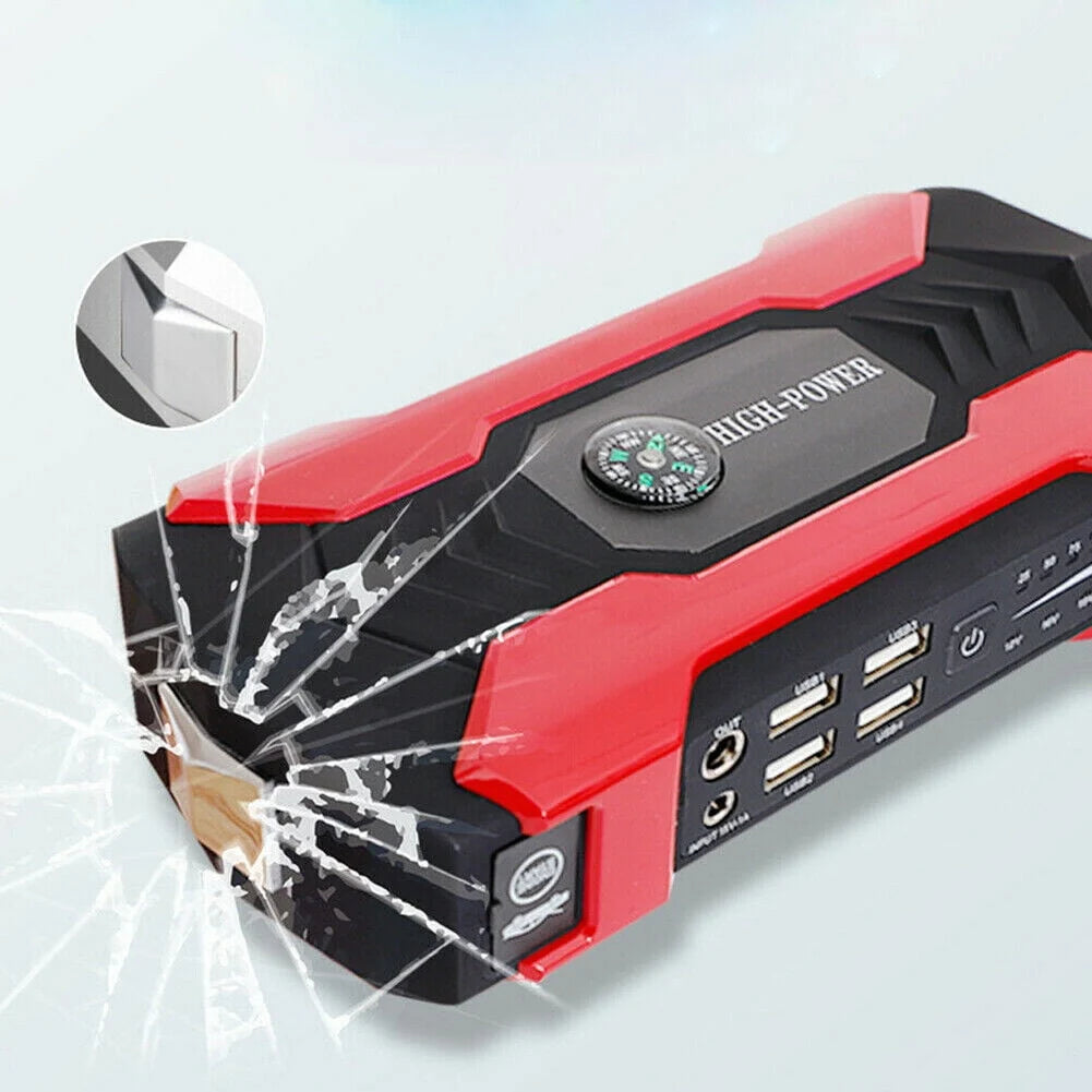 Xhy Jump Starter 12V Car Battery Pack Booster Jumper Box Emergency Start Power Bank Supply Charger with Built-in LED Light