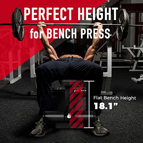 Keppi 1200LB Weight Bench,Heavy Duty Bench1000 PRO Adjustable Workout Bench Press Set