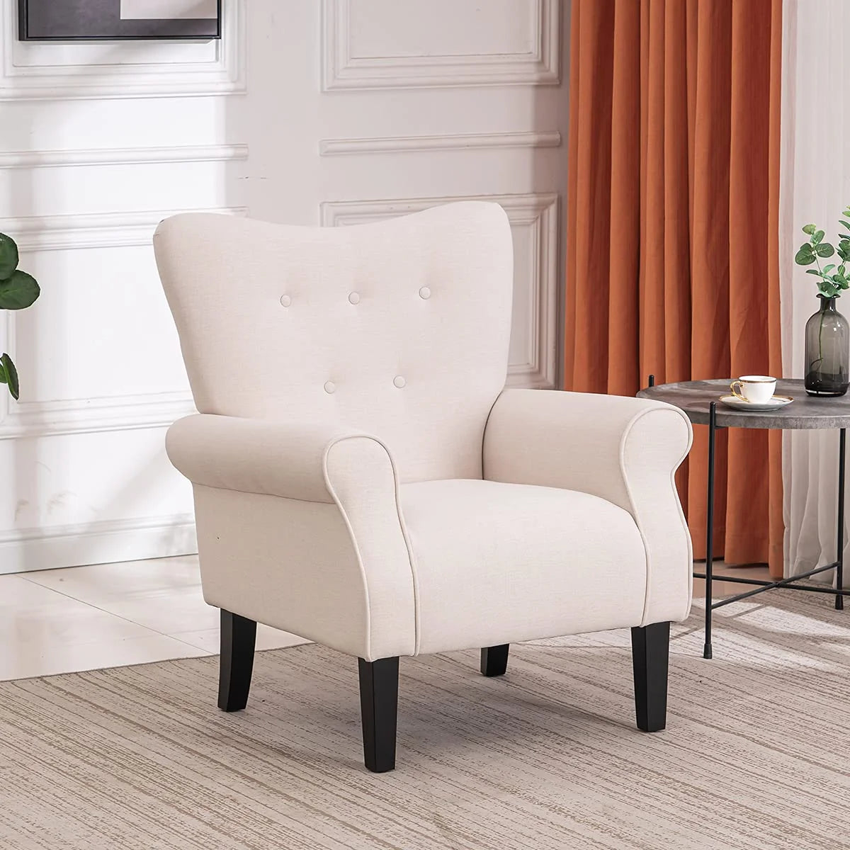 Mellcom Century Wingback Upholstered Bedroom