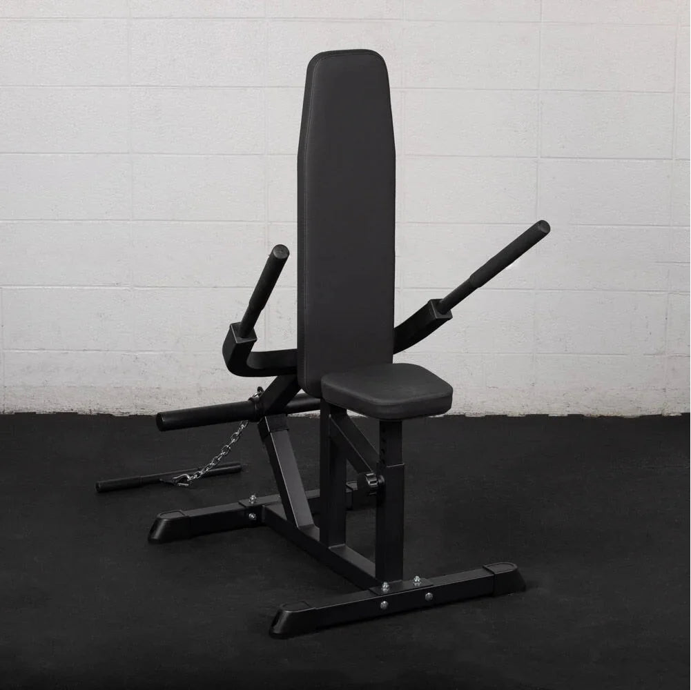 Titan Fitness Plate Loaded Seated Dip Machine, Rated 200 LB, Tricep/Bicep Press Down Machine, Upper Body Push Workout