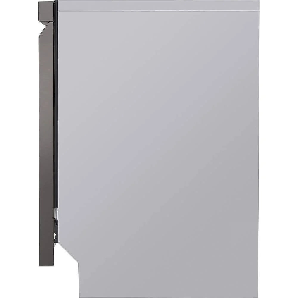 LG - 24 Top Control Built-In Smart WiFi-Enabled Dishwasher with Steam, 3rd Rack and Stainless Steel Tub - Black stainless steel