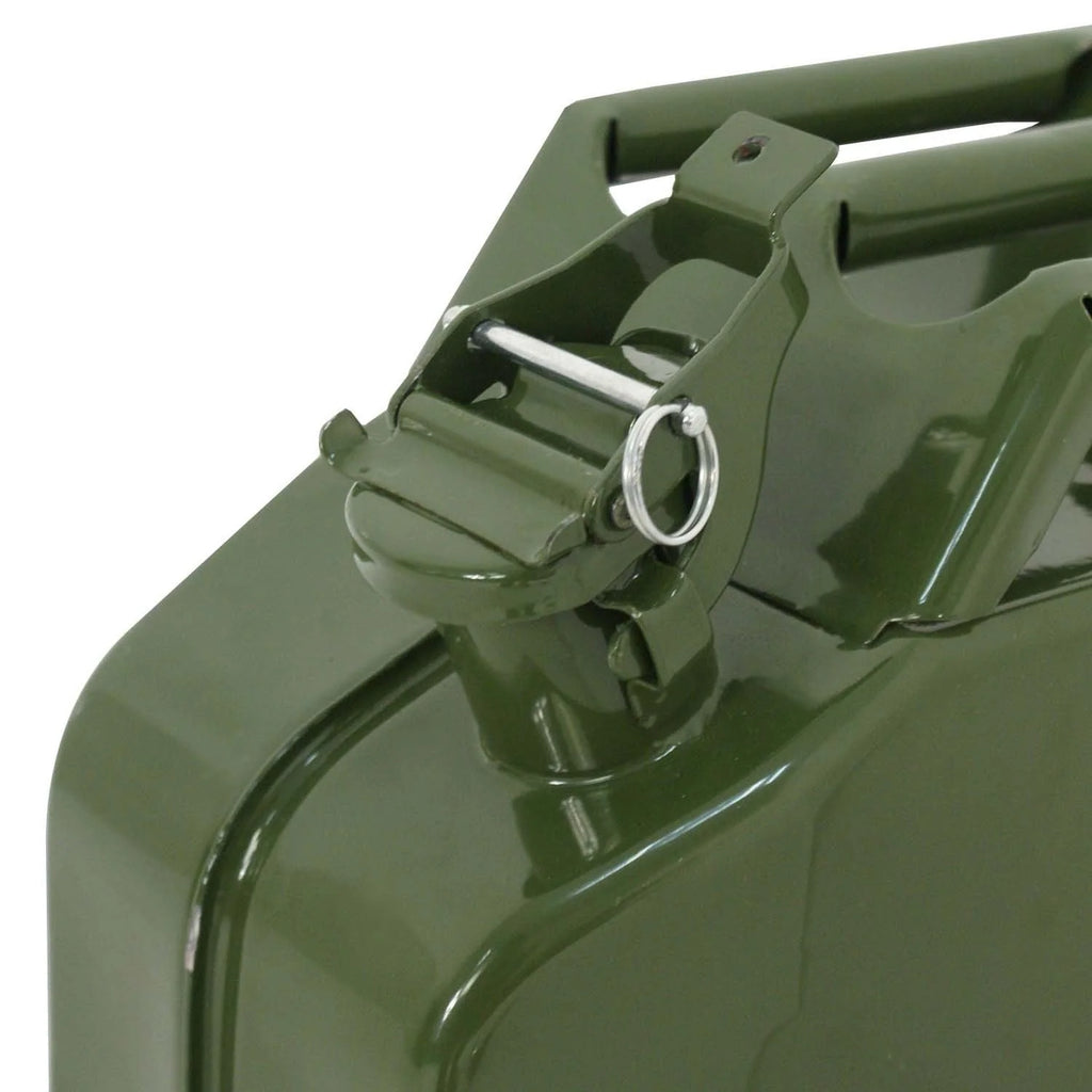ZENY Jerry Can 5 Gallon Fuel Steel Tank NATO Style Extension Spout Gasoline Storage, 5 Pieces