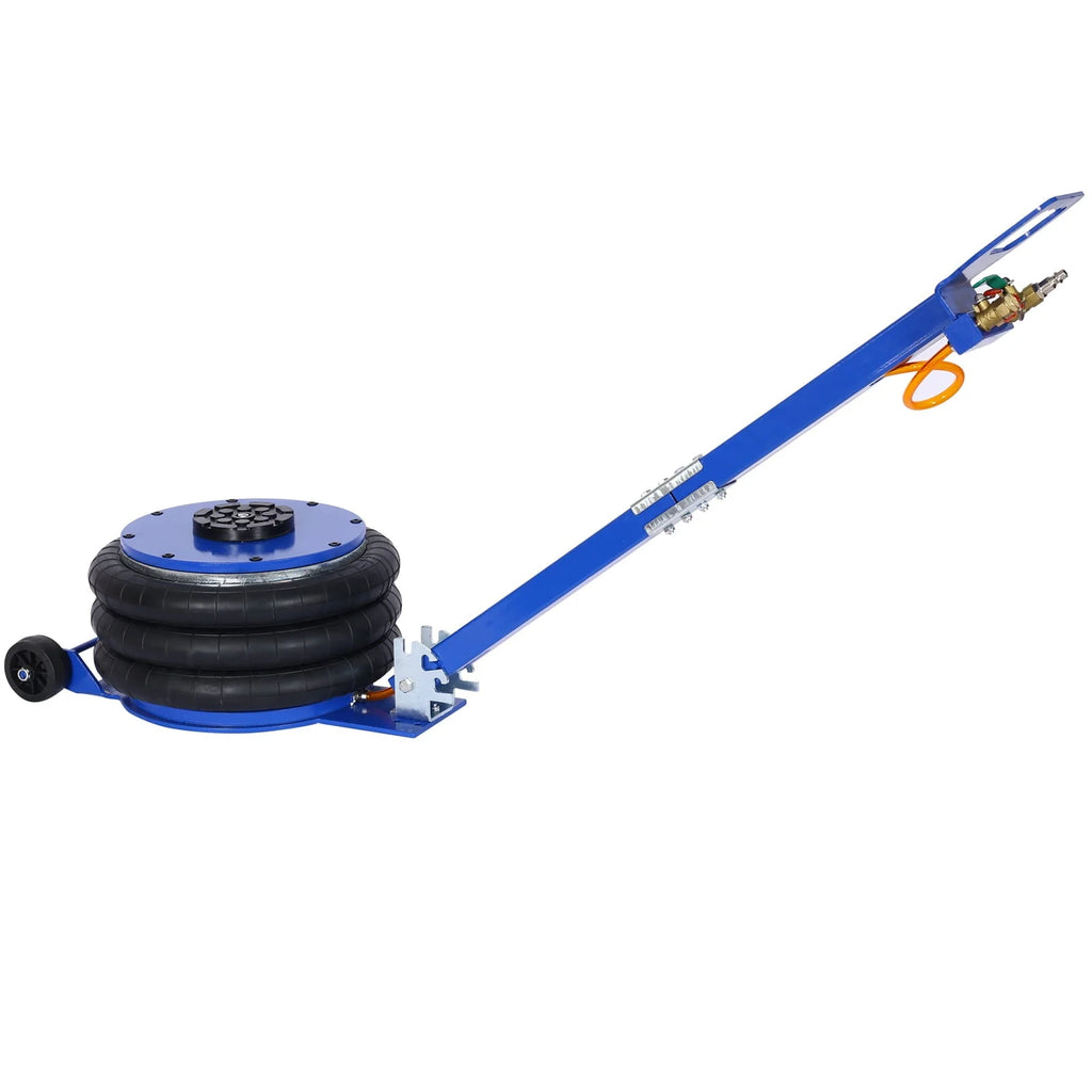 5T Triple Bag Air Jack ,Pneumatic Jack 3 bag ,lifting 16in capacity 5T 11000lbs,easy-collapsing Terrain,Blue color