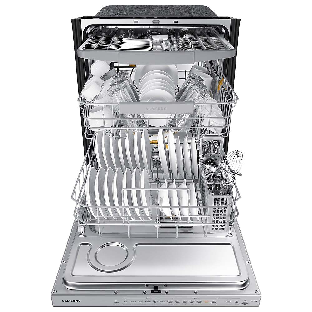 Samsung - Bespoke Smart 42dBA Dishwasher with StormWash+ and Smart Dry - Custom Panel Ready