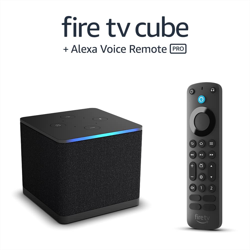 Fire TV Cube with Alexa Voice Remote Pro
