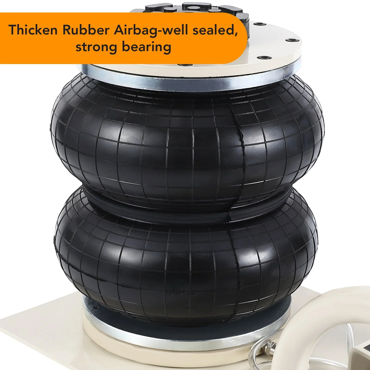 Air Jack, 3 Ton/6600 lbs Touble Bag Air Jack, 3-4S Lift Up to 11.8 Inch Fast LiftingJack for Cars with Portable Short Handle