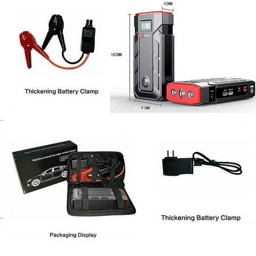 Xhy 50800mAh Car Jump Starter Portable Battery Pack Booster Jumper Box Emergency Start Power Bank Supply Charger with Built-in LED Light