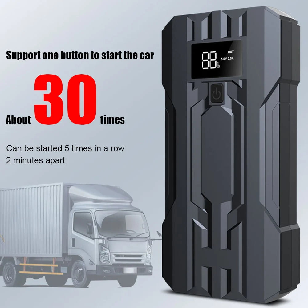 DFITO Portable 30000mAh Car Jump Starter, Car Emergency Starter Power for 12 Volt Automotive Batteries, Jump Box Power Pack with USB Charge and Flashlight