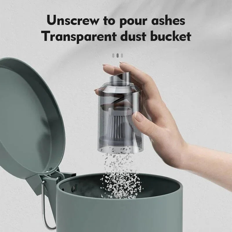Handheld Wet and Dry Vacuum with Crevice and Brush Attachments, LED  Light