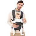 Adjustable Baby Wrap Carrier with M-Position Leg Support and Three Carry Positions, Birth to 36 Months