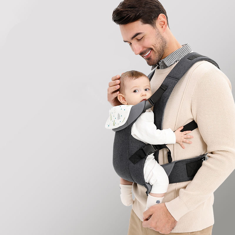 Adjustable Baby Wrap Carrier with M-Position Leg Support and Three Carry Positions, Birth to 36 Months