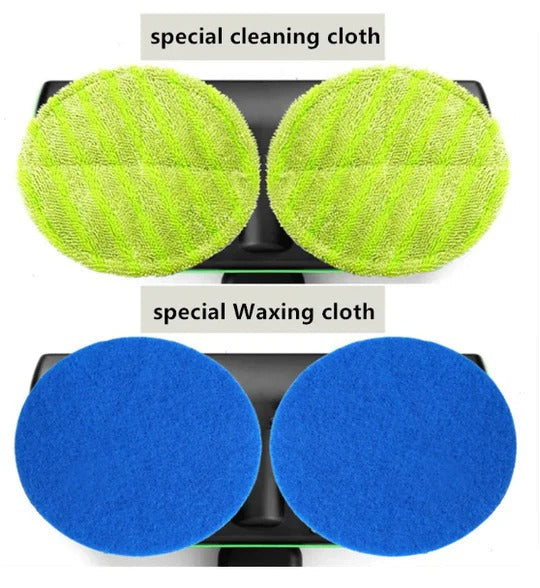 Cordless Electric Spin Mop Floor Cleaner with Rotating Scrubber Heads