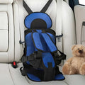 Child Protection Booster Cushion Seat with Integrated Safety Harness for Car Travel