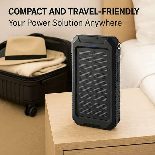 500,000 mAh Solar Charger Power Bank with Dual USB Outputs