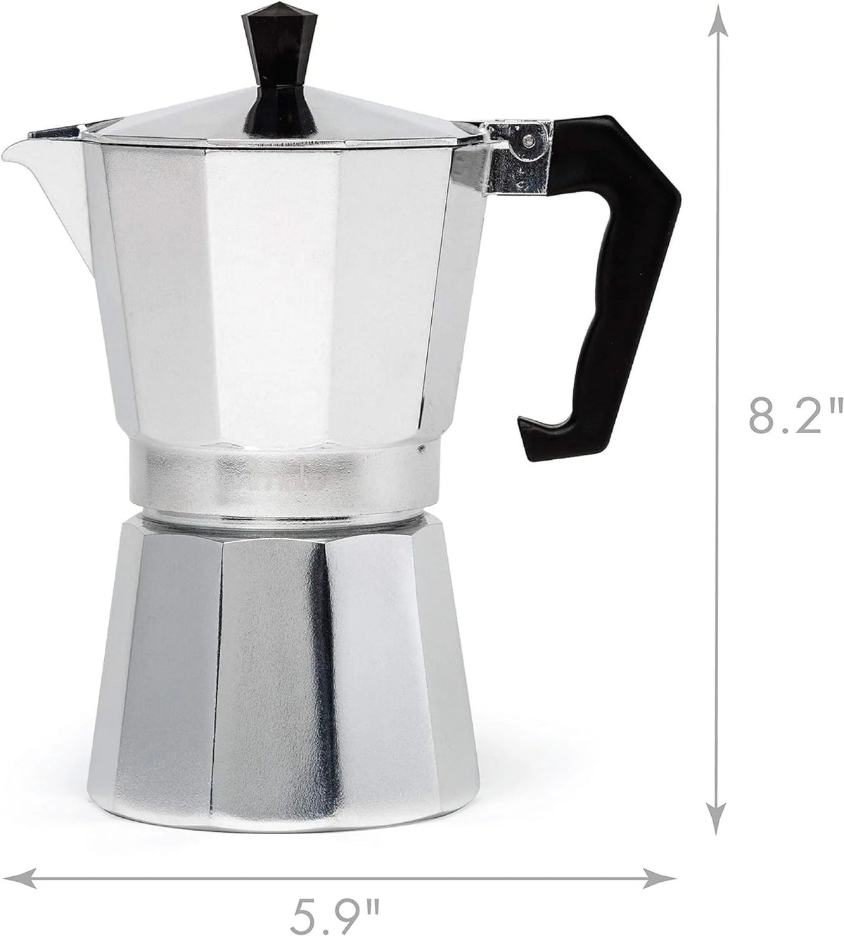 Classic Stovetop Coffee Maker for Single-Cup Pressure Brewing