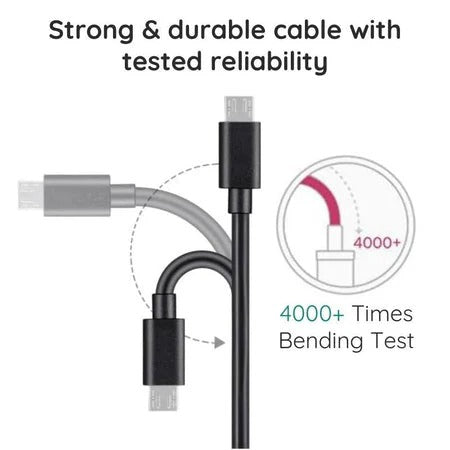 10-Foot Micro USB Charging and Data Transfer Cable for Extended Reach Use