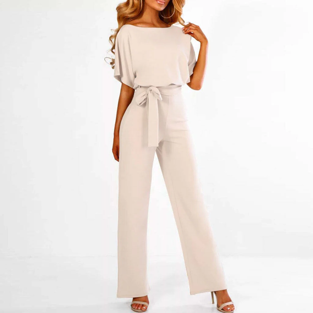 Fitted Jumpsuit with Cotton Polyester Blend and Machine Washable Care