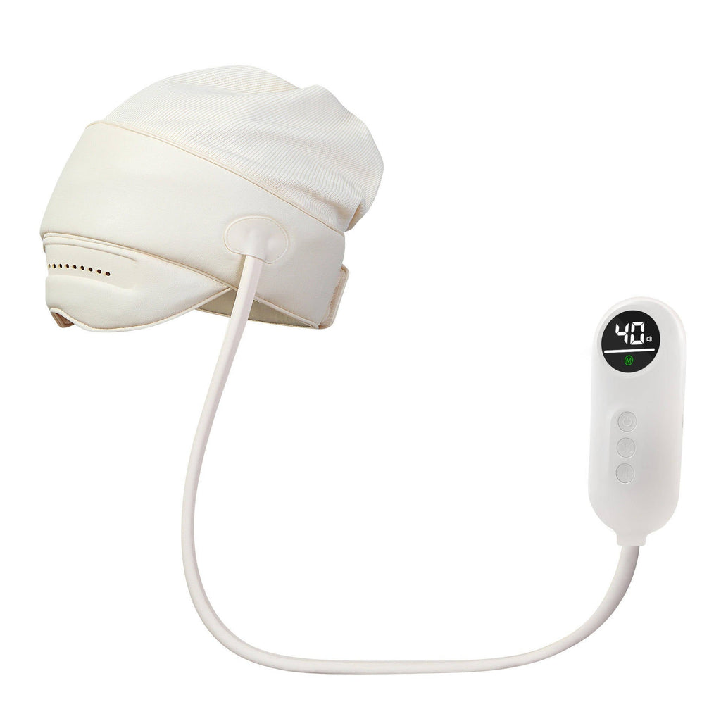 Head Massager for Headaches, Eye Massager with Heat, Electric Rechargeable Migraine Relief Massager
