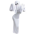 Ghost Bride Cosplay Costume with Floor Length Dress and Head Veil