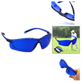 Golf Ball Finder Glasses with Blue Contrast Lenses and Lightweight Frame, Protective Case