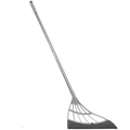 Extendable Rubber Broom with 53.1 Inch Reach and 12.2 Inch Blade for Multiple Surfaces