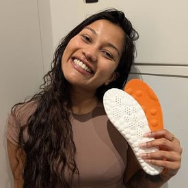 Cushioned Massage Insoles with Raised Nodes and Arch Support, Trimmable  Design
